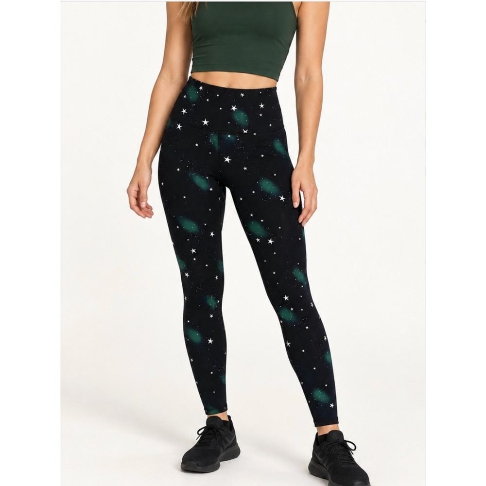 Noli Cosmic Star Performance Leggings Women's XS Black Activewear